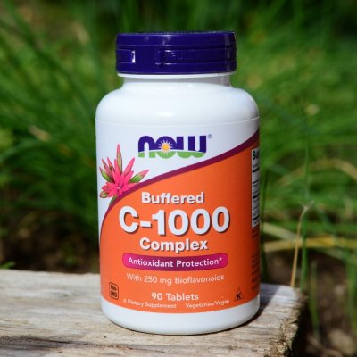 NOW Foods Buffered Vitamin C-1000 Komplex s 250 mg bioflavonoidů PH 90 tablet – Hledejceny.cz