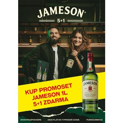 Jameson 40% 6 x 1 l (karton) – Hledejceny.cz