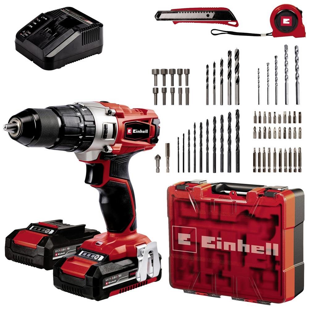 Einhell Power X-Change TE-CD 18/2 Li-i +64 + 2x2,0 Ah