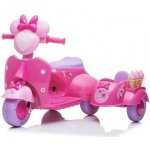 Mamido elektrická motorka skútr zmrzlina růžová – Zboží Mobilmania