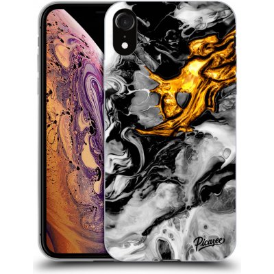 Pouzdro Picasee silikonové Apple iPhone XR - Black Gold 2 černé – Zboží Mobilmania