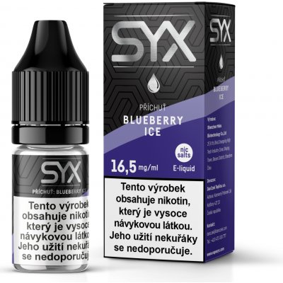 SYX NS Blueberry Ice 10 ml 16,5 mg – Sleviste.cz