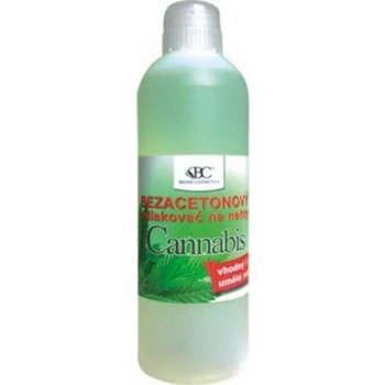 Bione Cosmetics Cannabis bezacetonový odlakovač na nehty 200 ml
