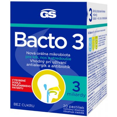 GS Bacto 3 20 pastilek – Zboží Mobilmania