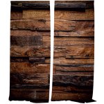 IMPAR Závěsy Dřevo 2 (Rozměr : 140x250, Materiál: Interlock) – Hledejceny.cz