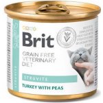 Brit Veterinary Diets Cat GF Struvite Turkey with Peas 12 x 0,2 kg – Zboží Mobilmania