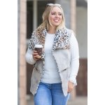 Italy fashion dámská leopardí vesta Zuri černá – Hledejceny.cz