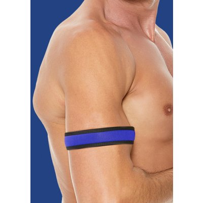Shot Toys OUCH! Neoprene Armbands Blue - neoprenové pásky na bicepsy 2 ks – Hledejceny.cz