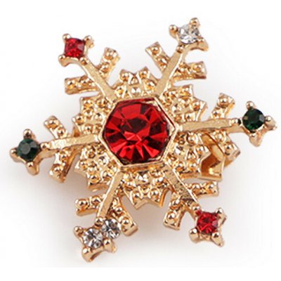 Prima-obchod Brož s broušenými kamínky vločka 124085 – Zboží Dáma