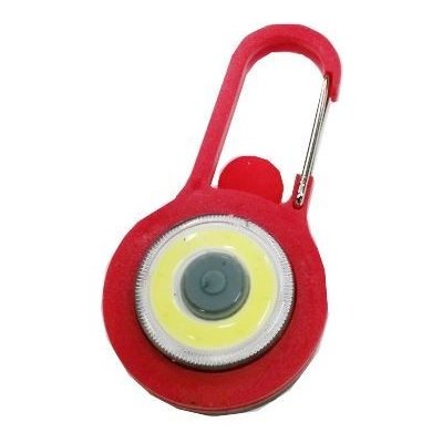 Přívěsek na klíče na batoh LED COB červená