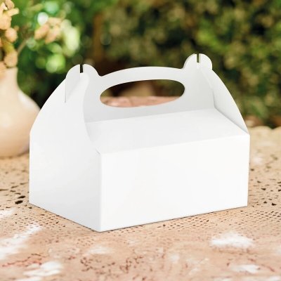 Krabičky na výslužku bílé 19 x 14 x 9 cm 10 ks – Zboží Dáma