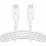 Belkin CAB014BT3MWH USB-C na USB-C 100W, 3m, bílý – Hledejceny.cz