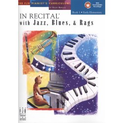 In Recital with Jazz, Blues & Rags 1 + Audio Online / 1 klavír 4 ruce