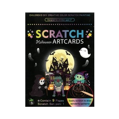 Fandy Obrázek škrabací Mark 9 ks Halloween – Hledejceny.cz