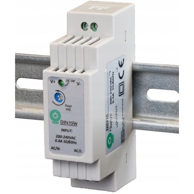 POS, Napájecí zdroj na DIN lištu 15W 24V, DIN15W24 – Hledejceny.cz