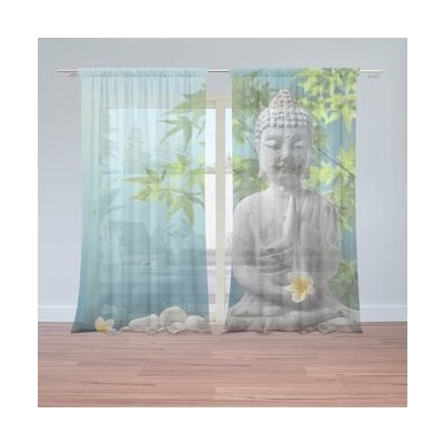 Sablio Záclony Buddha: 2ks 150x250cm – Hledejceny.cz