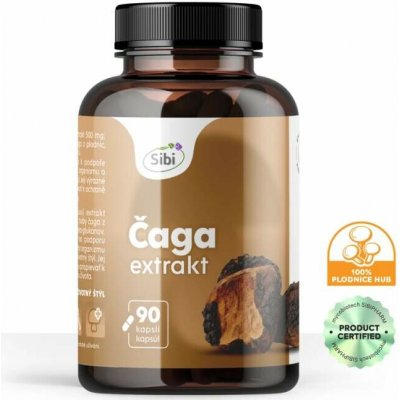 Sibipharm ČAGA EXTRAKT 90 kapslí 500 mg – Hledejceny.cz