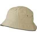 Bavlněný klobouk MB012 Khaki / černá