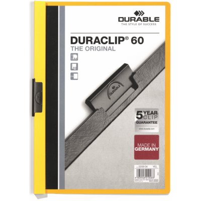 Durable Duraclip 60 A4 Desky s klipem žluté