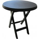 Mega Plast plastový skládací stůl TEO, 70 cm, antracit – Zboží Mobilmania