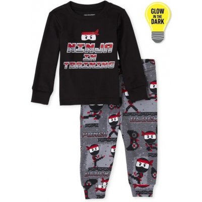 Children's Place CHLAPECKÉ PYŽAMO NINJA CHILDREN´S PLACE šedá černá – Zboží Mobilmania