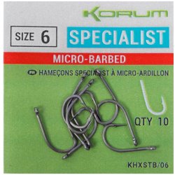 Korum Xpert Specialist Hooks Barbed vel.14 10ks