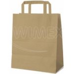 Papírové tašky 22x10x28 cm hnědé ploché ucho [250 ks] 47120 – Hledejceny.cz