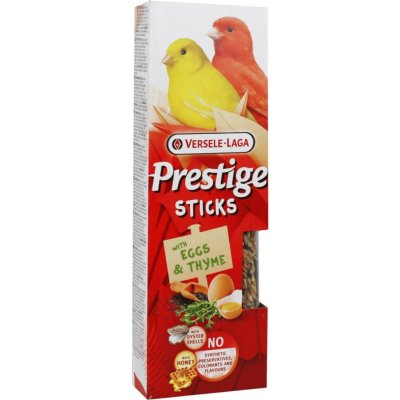 Versele-Laga Prestige Sticks tyčinky vejce & tymián pro kanárky 60 g – Hledejceny.cz