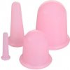 Cups 4Pack masážní silikonové baňky růžová Balení: 1 sada
