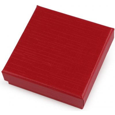 Krabička na šperky 9x9 cm Varianta: 2 červená, Balení: 12 ks – Zboží Živě