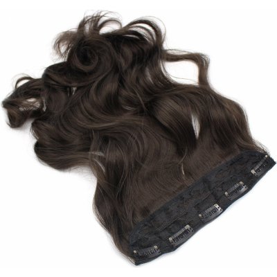 Clip pás kanekalon 60cm vlnitý přírodní černá – Zboží Dáma