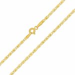 SILVEGO Řetízek ze žlutého zlata s mírně broušenými očky FNN1081NGY – Sleviste.cz