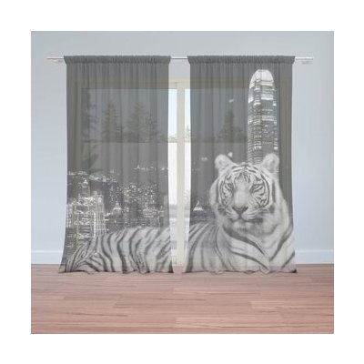 Sablio Záclony Městský tygr: 2ks 150x250cm – Hledejceny.cz