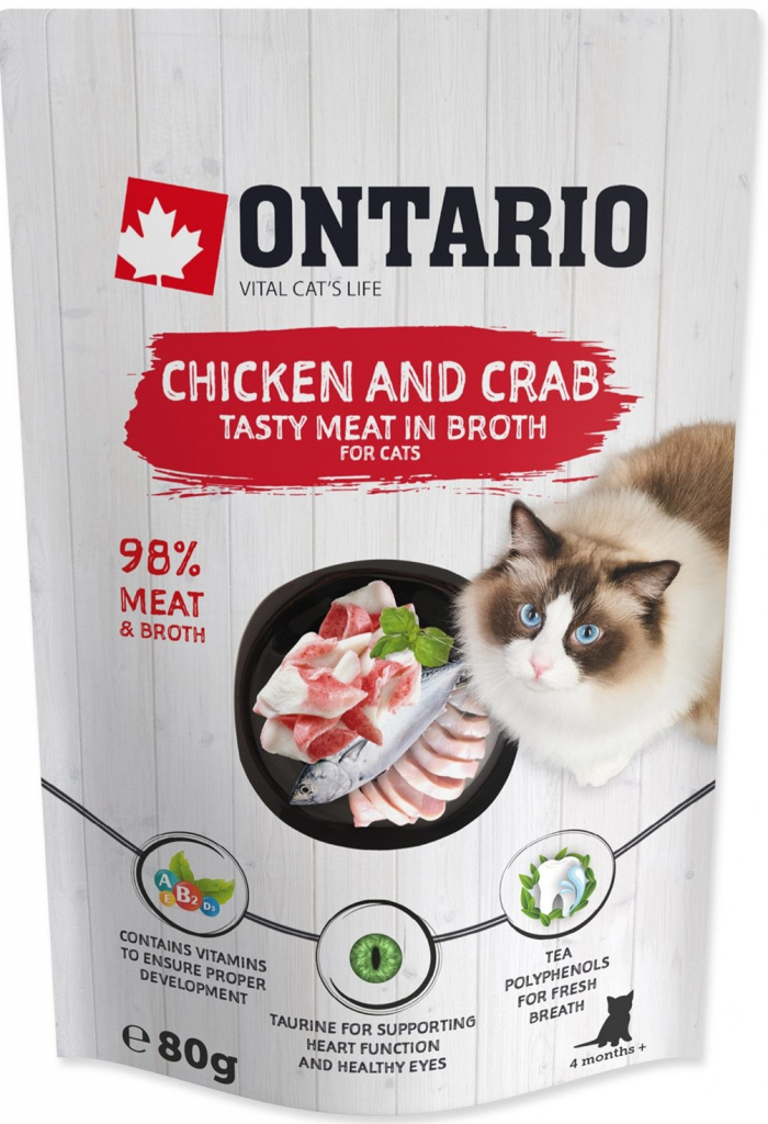 Ontario Cat chicken & crab 80 g