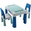 Dětský stoleček s židličkou Tega Teggi Multifun 2+1 Komplet Stoleček + Židličky Tyrkysová / Námořnická / Šedá