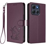 VSECHNONAMOBIL ART CAT s řemínkem Motorola Moto G86 Power 5G tmavě fialový 130975 – Sleviste.cz