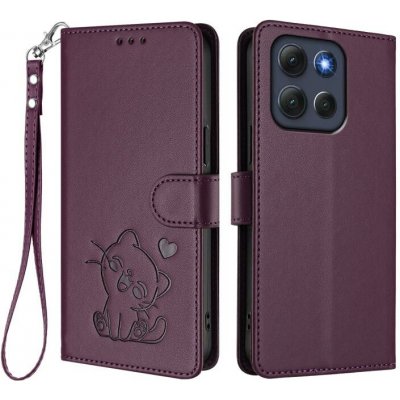 VSECHNONAMOBIL ART CAT s řemínkem Motorola Moto G86 Power 5G tmavě fialový 130975 – Sleviste.cz