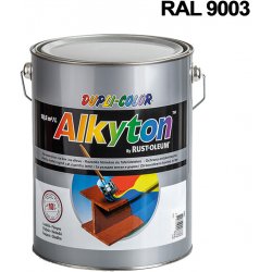 Alkyton hladký saténový signální bílá RAL 9003 5 l