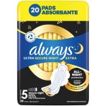 Always Ultra Secure Night Extra vložky 20 ks – Zboží Mobilmania