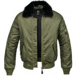 Bunda MA2 Fur Collar Jacket olivová – Zboží Dáma