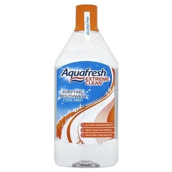 Aquafresh Extreme Clean ústní voda purifying Cool Mint 500 ml