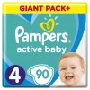 Plenky Pampers Active Baby 4 90 ks