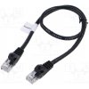 síťový kabel Lanberg PCU6-10CC-0050-BK Patch, U/UTP, 6, lanko, CCA, PVC, 0,5m, černý