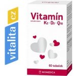 Biomedica Vitamín K2 + D3 + Q10 60 tablet – Hledejceny.cz