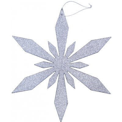 DECOLED Vánoční ozdoba vločka III, pr. 120 cm, stříbrná, překližka, venkovní – Hledejceny.cz