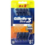 Gillette Blue3 Plus Comfort 8 ks – Zboží Dáma