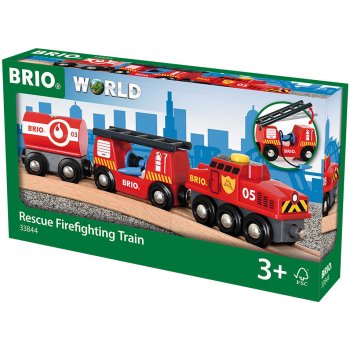 BRIO Hasičský hasící vlak 33844