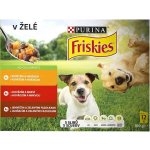 Purina Friskies Dog Adult výběr s hovězím kuřetem a jehněčím ve šťávě 12 x 100 g – Hledejceny.cz