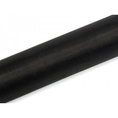 Paris Dekorace Organza hladká černá, 16cm/9m – Zboží Dáma
