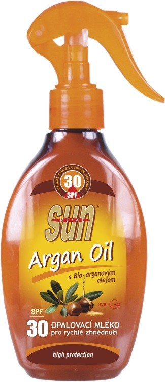 SunVital Bronz opalovací mléko s arganovým olejem SPF30 200 ml